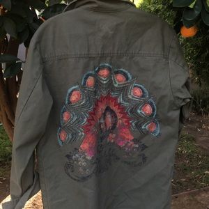 Urban outfitters olive fleet jacket